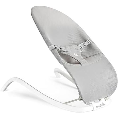 Munchkin® Spring 2-in-1 Baby Bouncer & Rocker - Portable, Lightweight & Compact with 3 Recline Positions for Newborns up to 20 lbs.