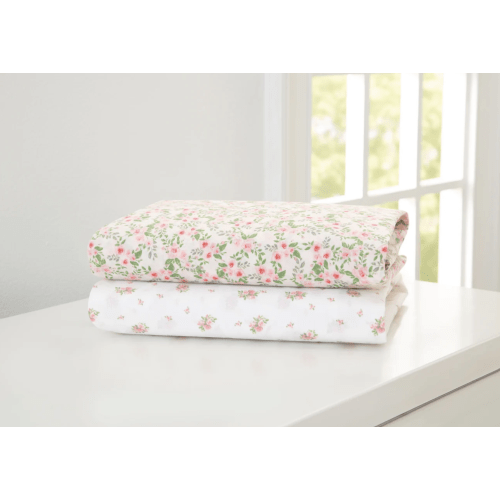 Delta Children
Pink Floral Fitted Crib Sheets - 2 Pack