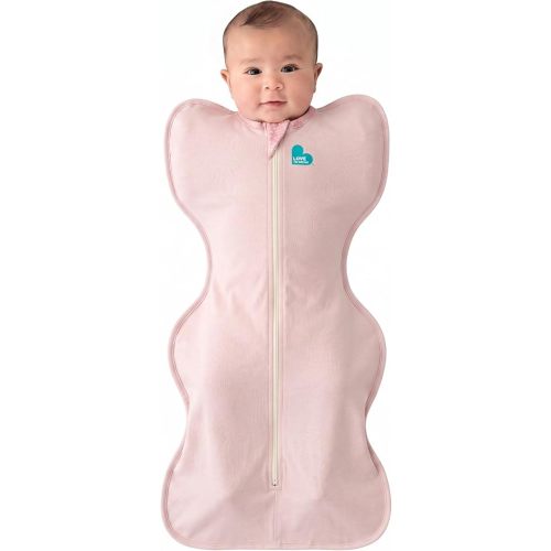 Love to Dream Swaddle, Baby Sleep Sack, Swaddle Up Self-Soothing Swaddles for Newborns, Get Longer Sleeps, Secure Fit Helps Calm Startle Reflex, Lite 0.2 Tog Sleep Sack, 13-19 lbs, Blush