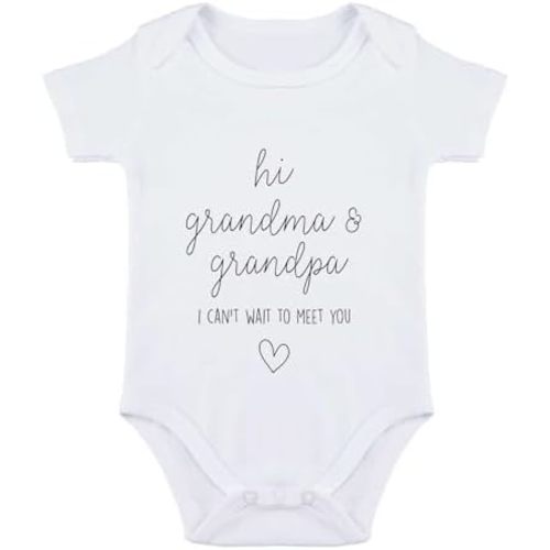 Hi Grandma & Grandpa Bodysuit for Baby Pregnancy Announcement You're Going to be Grandparents