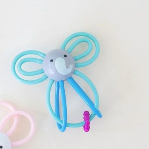 Manhattan Toy Winkel Elephant Rattle And Sensory Teether Baby Toy
