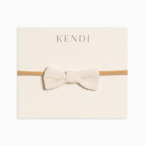 Eyelet Dainty Bow - Ribbed Collection