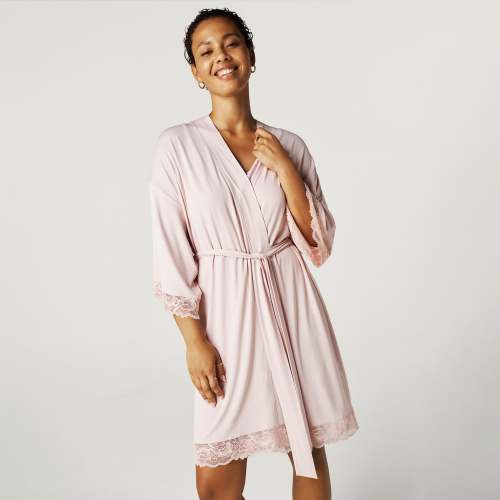 Delaney Blush Women's Lace Robe