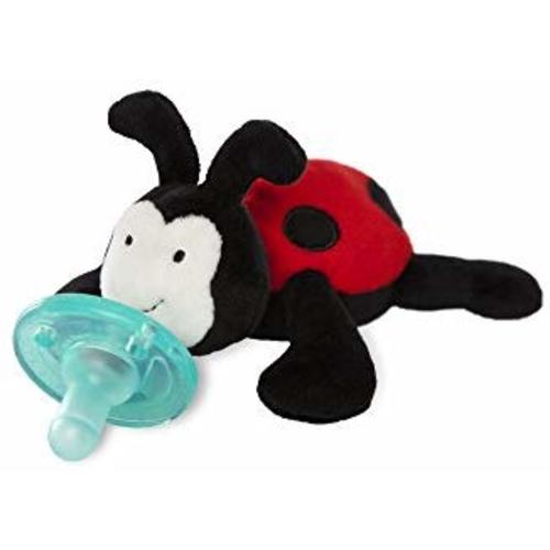 WubbaNub Ladybug Plush Infant Pacifier