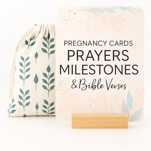 Lumont Trimester Pregnancy Must Haves - Essential Gift Set for First Time Moms, Healthy Pregnancy, Prayer Cards for Pregnant Women, Mama to Be, Expecting Parents Unique Gifts, Early Pregnancy Reveal