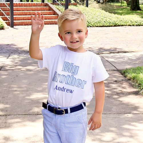 Big Brother Blue Gingham Short Sleeve Shirt