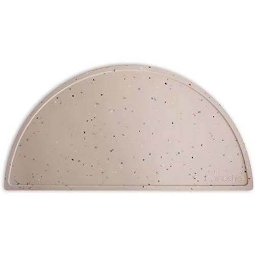 mushie Silicone Placemat for Kids | BPA-Free Non-Slip Design (Vanilla Confetti)