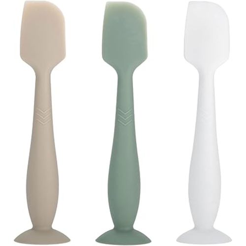 Baby Diaper Cream Spatula - Baby Diaper Rash Cream Applicator for Butt Paste Diaper Cream - Newborn Baby Essentials (green, gray, white)