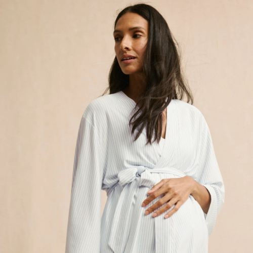 LAKE | Women | DreamModal Pajamas | Fog Maternity Kimono Bundle