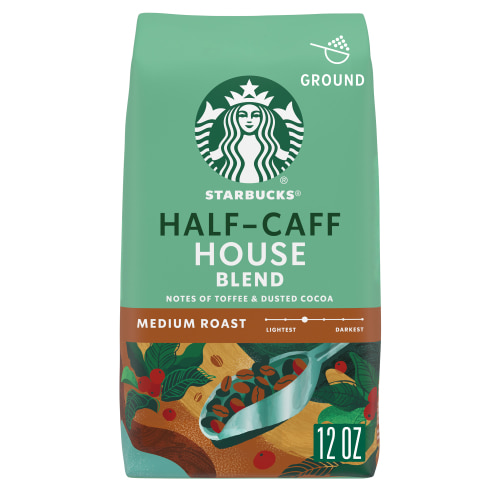 Starbucks® Half-Caff House Blend – 12oz Ground Coffee