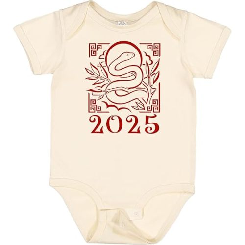 inktastic 2025 Chinese New Year Snake Baby Bodysuit