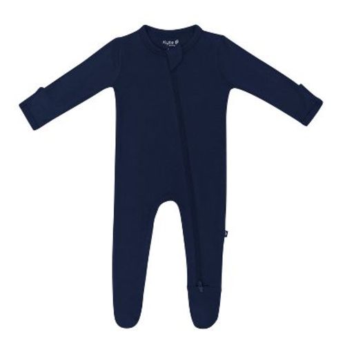 Kyte Baby Zippered Footie in Navy Navy Newborn