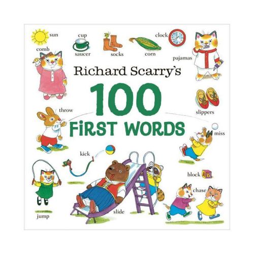 Richard Scarry's 100 First Words - (Board Book)