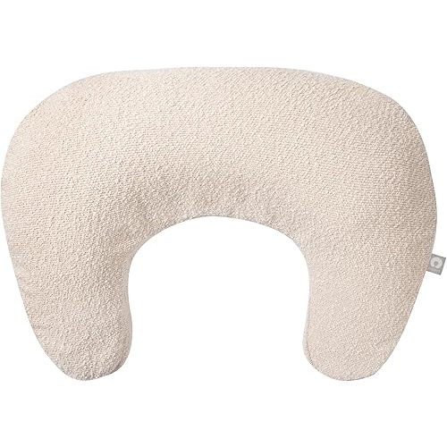 Boppy Nursing Pillow with Luxe Fabric Cover, Oatmeal Boucle, More Supportive Pillow for Breastfeeding & Bottle Feeding, Firmer, Higher, Larger Area Than Original Nursing Pillow w/Premium Fabric Cover