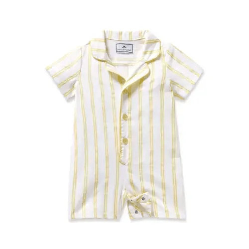 Baby's Twill Summer Romper in Sunny Stripe