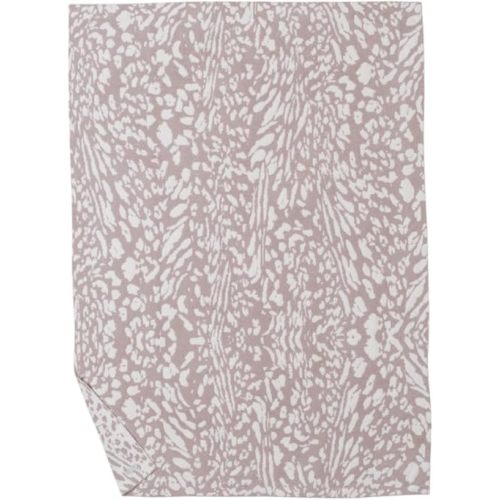 Barefoot Dreams® CozyChic® Fauna Leopard Throw, Dusty Mauve-Cream, 54"x72"