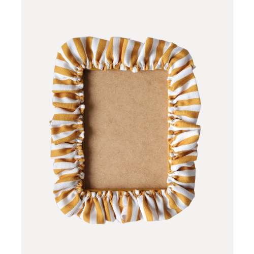 Mustard Stripe Ruffle Frame