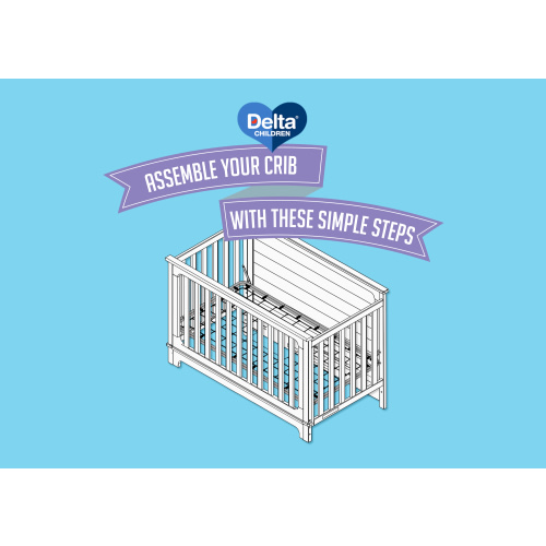 Delta Children Lily 4-in-1 Convertible Crib - Greenguard Gold Certified, Bianca White