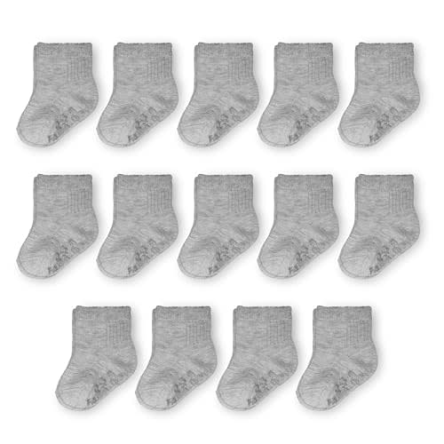 Fruit of the Loom Baby 14-Pack Grow & Fit Flex Zones Cotton Stretch Socks - Unisex, Girls, Boys