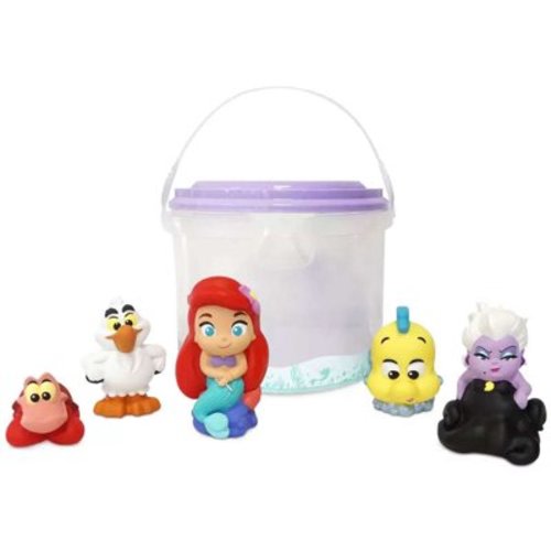 Disney Ariel Flounder Sebastian Scuttle and Ursula Bath Toy Bucket New with Tag