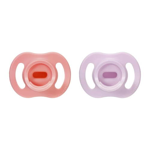 Tommee Tippee Ultra-light StayPut Pacifier, 0-6m, One-Piece Silicone Design, 2 Pack