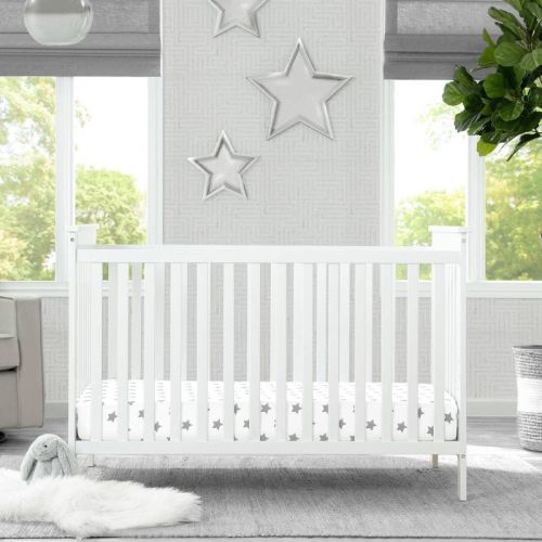 Delta Children Adley 3-in-1 Convertible Crib - Bianca White