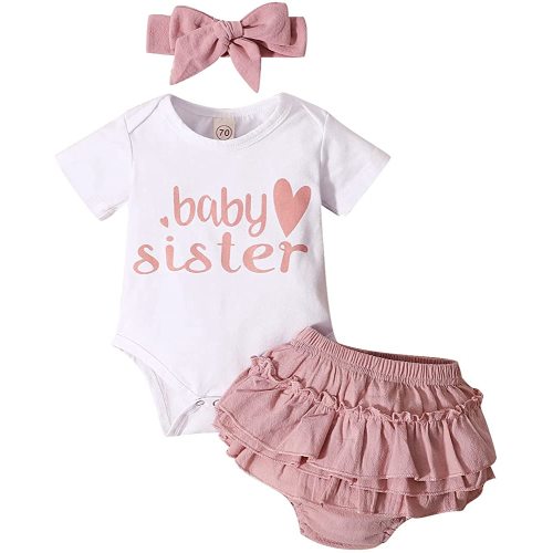 Dimoybabe Baby Girl Clothes Stuff Newborn Infant Summer Cute Outfit 0-24 Months