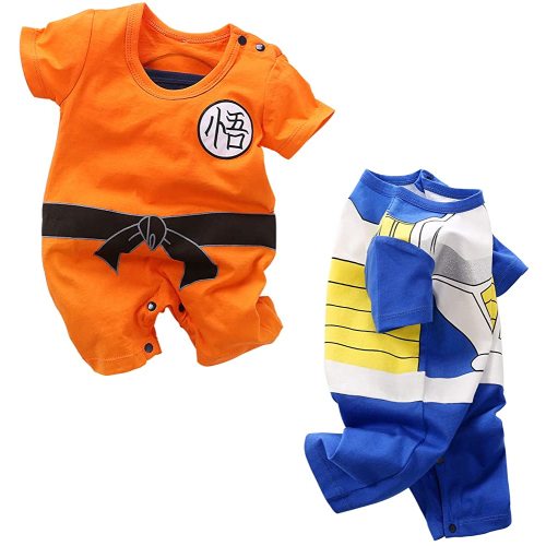 Baby Boys' 2 Pack Short Sleeve Romper Toddler Cartoon Onesie Outfits
