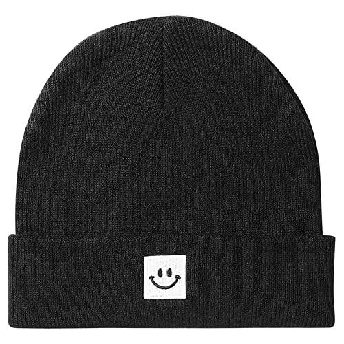 Paladoo Baby Beanie Knit Ski Hat with Cute Face for Girls Boys 0-7 Years