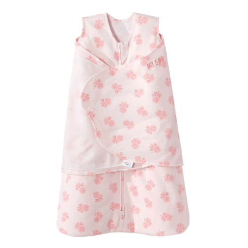 Rose Toss Blush Cotton Swaddle - Newborn | HALO