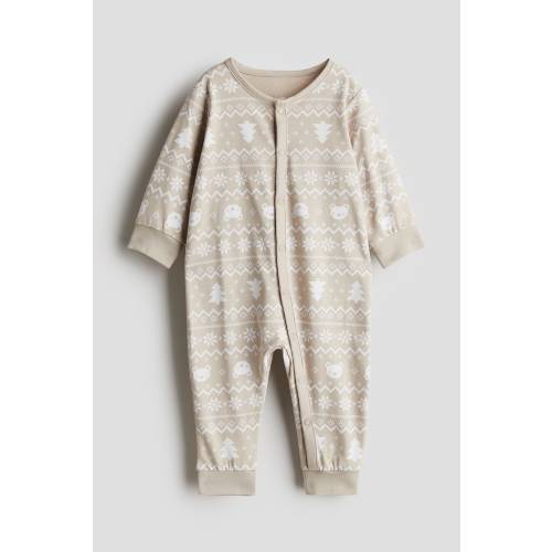 PATTERNED PAJAMA JUMPSUIT