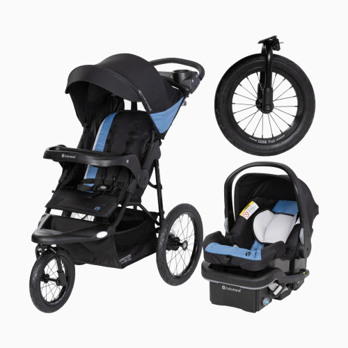 Expedition Zero Flat Jogger Travel System with LED Lights - Dash Blue