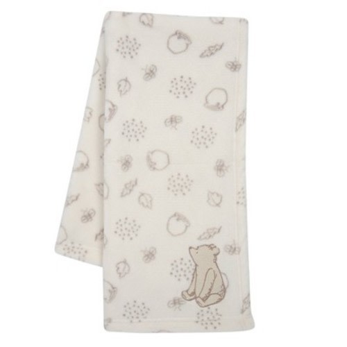 Lambs & Ivy Disney Baby Winnie The Pooh Appliqued Fleece Baby Blanket