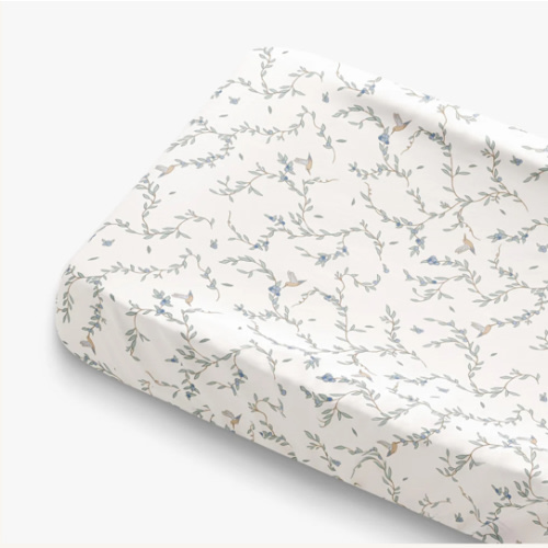 Secret Garden Changing Pad Cover - Ivory | Gooselings