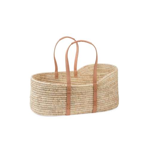 Woven Palm Leaf Moses Basket