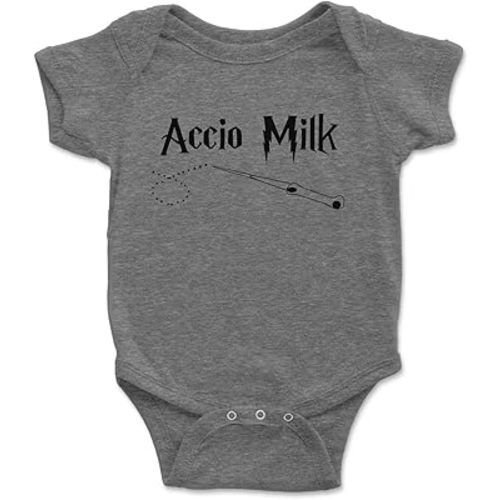 Accio Milk Baby ONE Piece (0M-Newborn, Heather Gray)