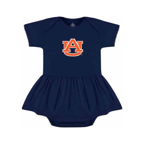 Auburn Tigers NAVY Baby Picot Romper - 1866156