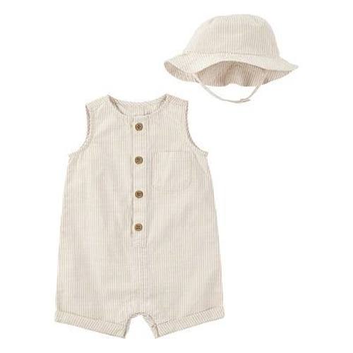 Baby Boy Carter's Striped Cotton Outfit Set