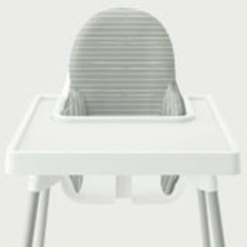 Highchair Cushion Cover - Beige Candy Stripe – Yeah Baby Goods