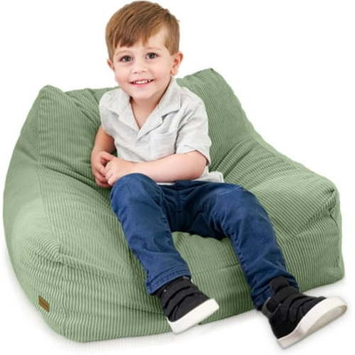 Soft Memory Foam Bean Bag Chair for Toddlers - Trendy Kids Chair and Baby Lounger for Nursery, Playroom, or Living Room Decor
