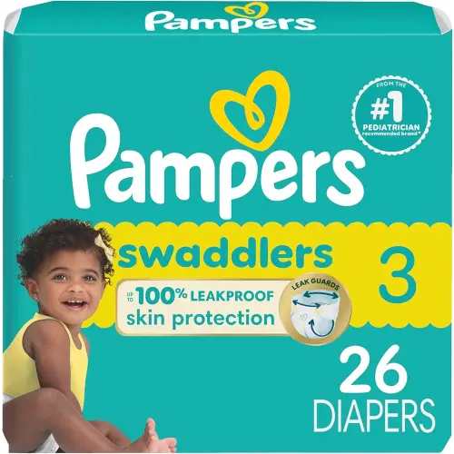 Pampers Baby Diapers - Swaddlers - Size 3, 26 Count, Ultra Absorbent Disposable Infant Diaper