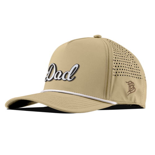Dad Script Curved 5 Panel Rope | khaki