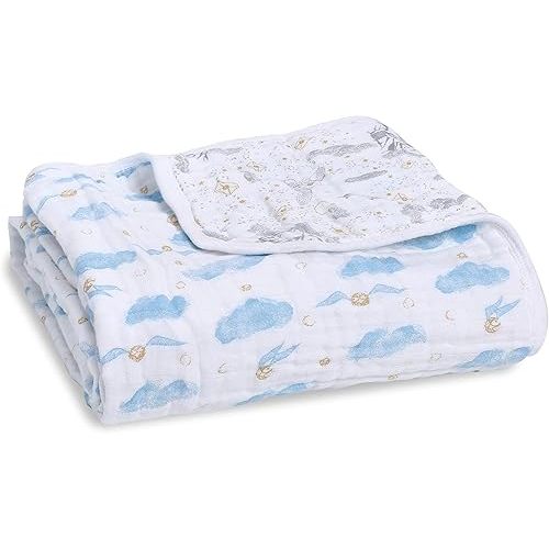 aden + anais Harry Potter Dream Blanket, Boutique Muslin Baby Blankets for Girls & Boys, Ideal Newborn Nursery & Crib Blanket, Unisex Toddler & Infant Bedding, Shower & Registry Gift