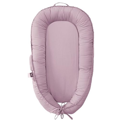 CooCooBaby Infant Lounger, Baby Nest Cover for Baby Girls & Boys, Newborn Essentials for Baby 0-18 Months, 100% Cotton Breathable (Lavender_Blush)