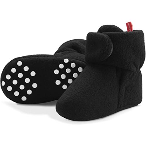Baby Fleece Booties Newborn Unisex Booties Non-Slip Newborn Infant First Walkers Warm Shoes House Slippers for Baby Boys & Baby Girls Toddlers