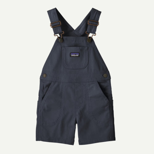 Patagonia Baby Stand Up® Shortalls - Navy Blue, 6-12m