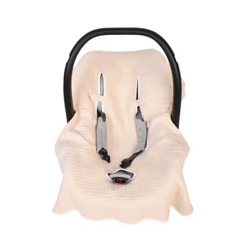 Easy Remove Wash car seat liner 100 muslin cotton - Baby Stroller Cover - Baby car Seat cover- 100% Muslin Cotton -easy remove And wash