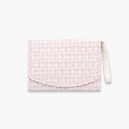 Portable Changing Pad - Pink Gingham | Gooselings