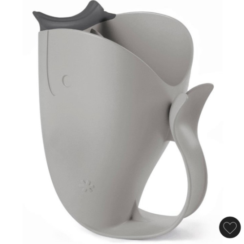 Skip Hop Baby Bath Rinse Cup MOBY Tear-free Waterfall Rinser Grey Age 0+