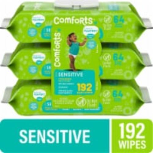 Comforts™ Sensitive Baby Wipes, 3 pk / 64 count